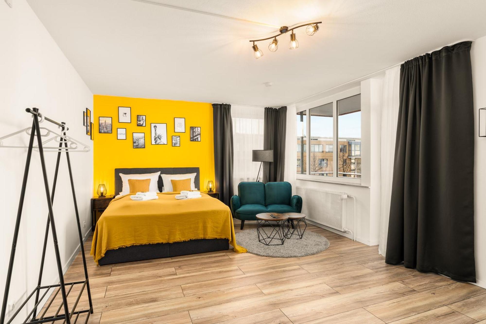 Free Living - City Design Apartments, Zentrum, Outlet, Balkon, Kueche Wolfsburg Eksteriør billede
